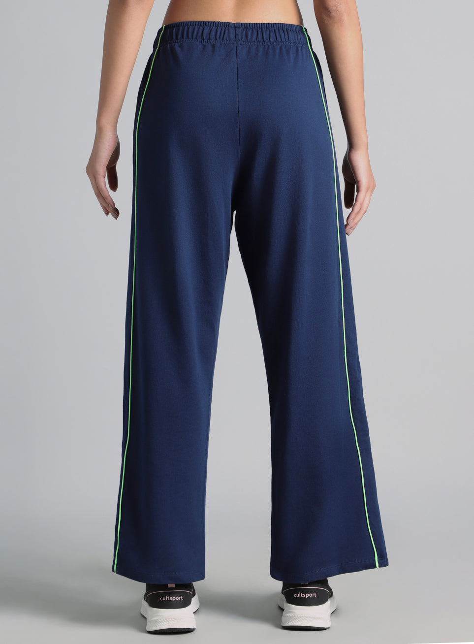 Women's Blue Community Straight Trackpants