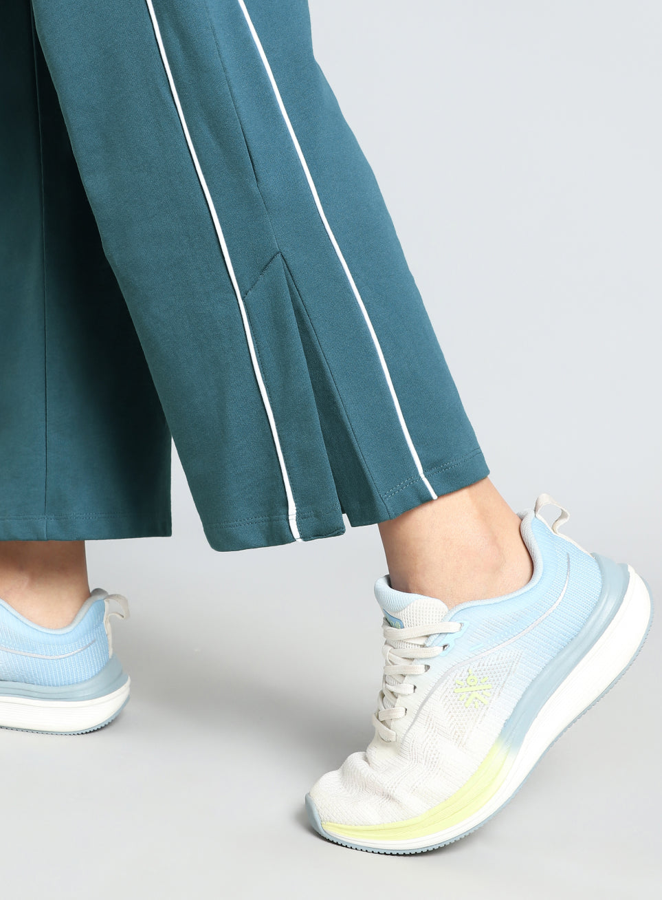Women's Blue Community Straight Trackpants