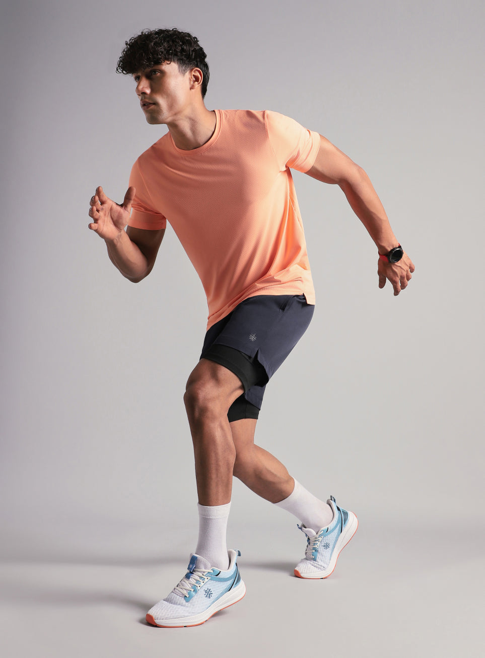 Men's Run Elevate Navy Integrated Shorts