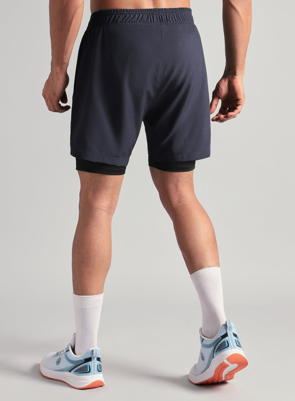 Men's Run Elevate Navy Integrated Shorts