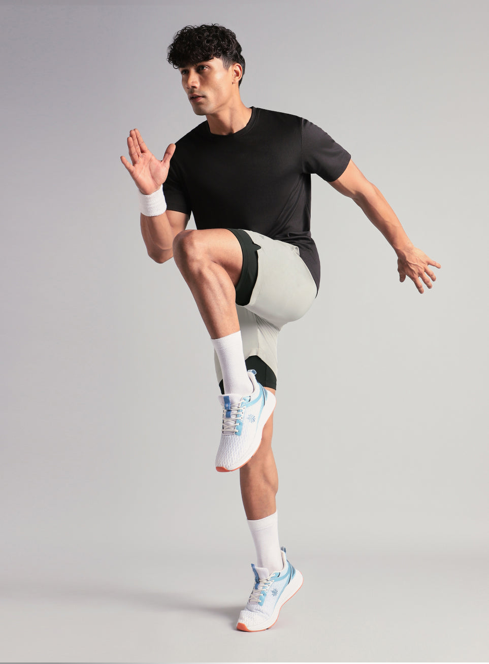 Men's Run Elevate Grey Integrated Shorts