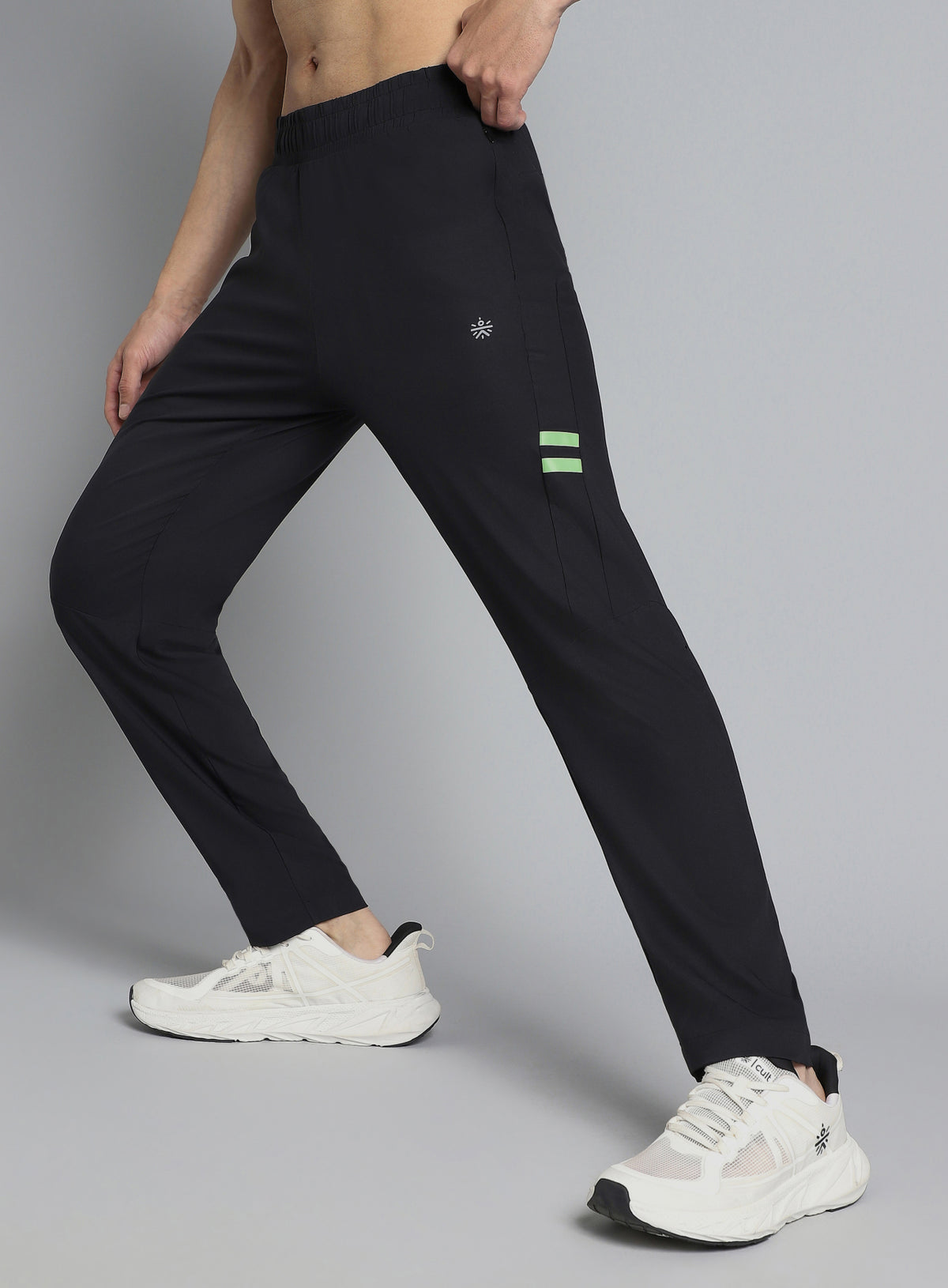 Men's Black Pacer Running Trackpants