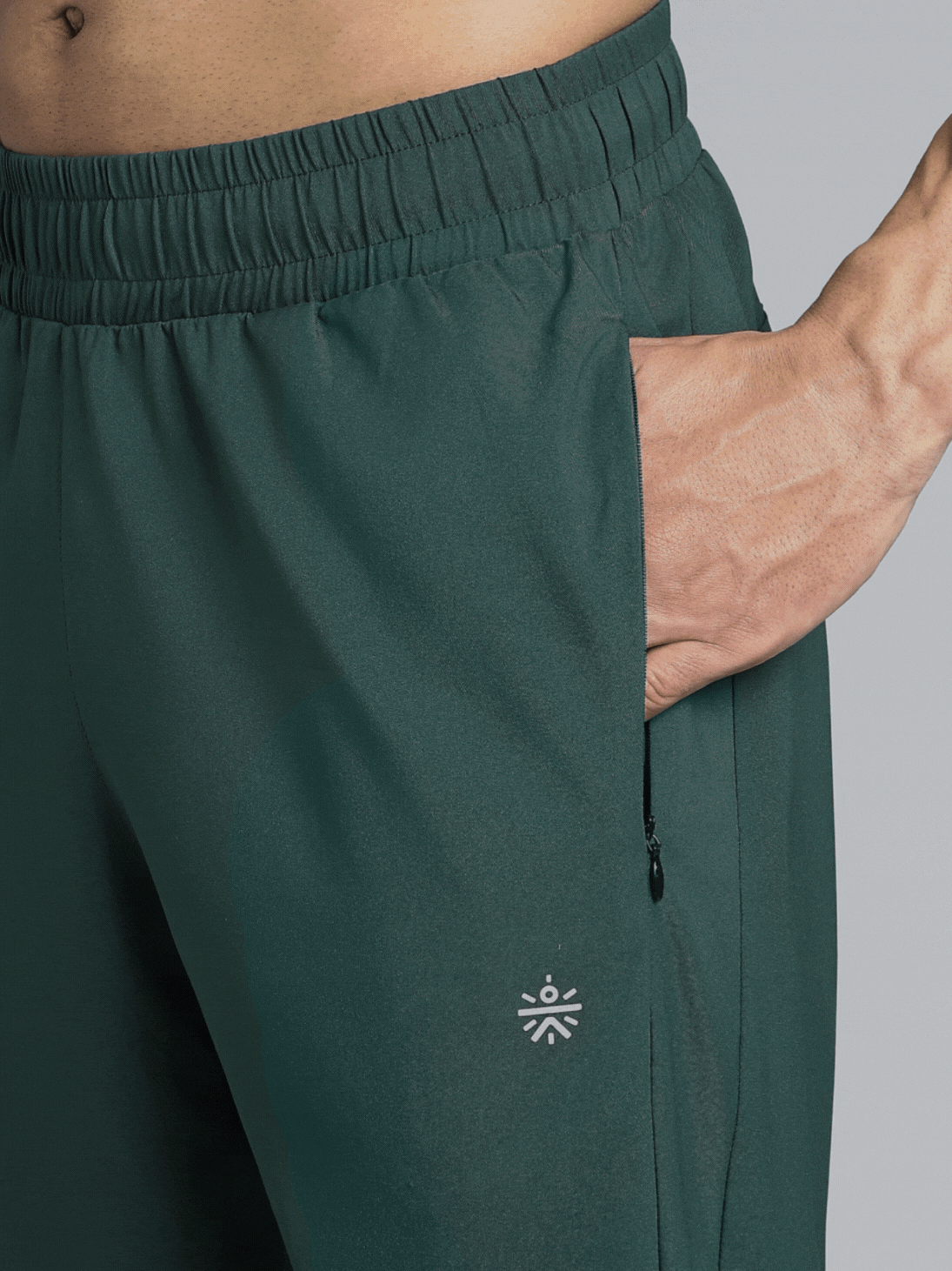 Men's Turquoise Pacer Running Trackpants