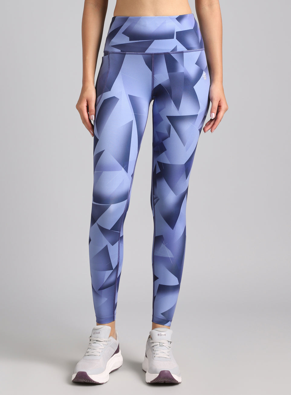 Women's Blue Feel the Beat Printed Tights