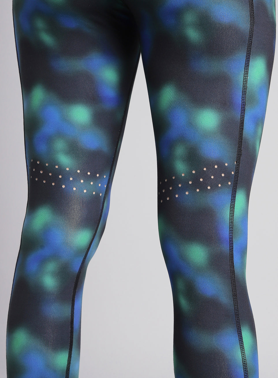 Women's Green AOP Runner's Pro COMFlex Tights