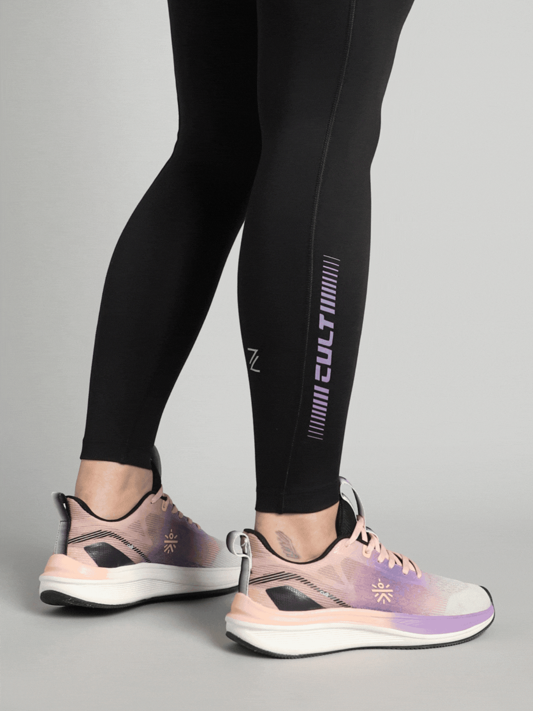 Women's Black The Run Project Comflex Tights