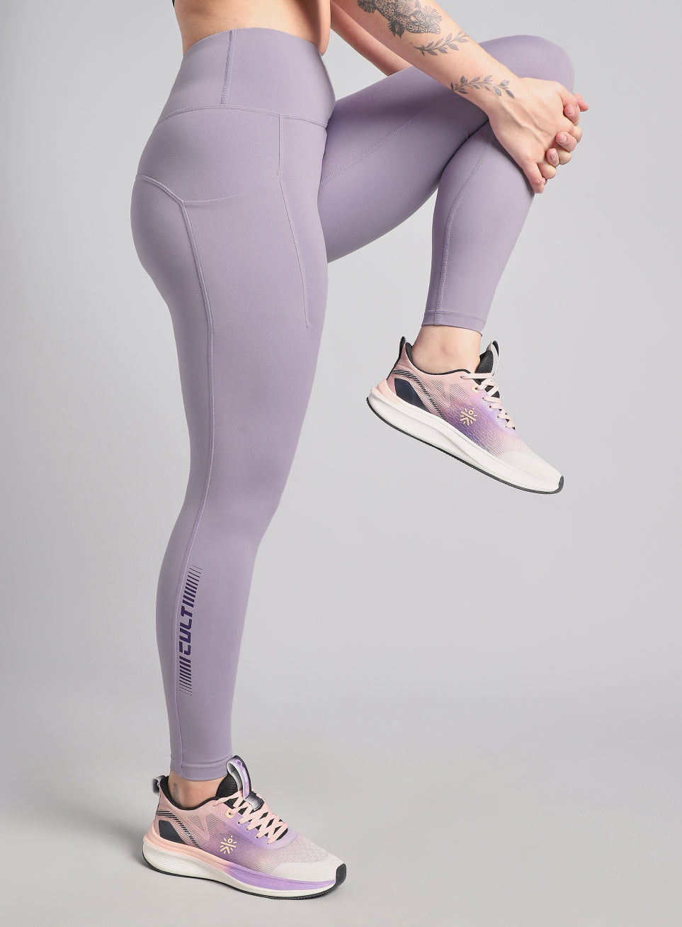 Women's Purple The Run Project COMFlex Tights