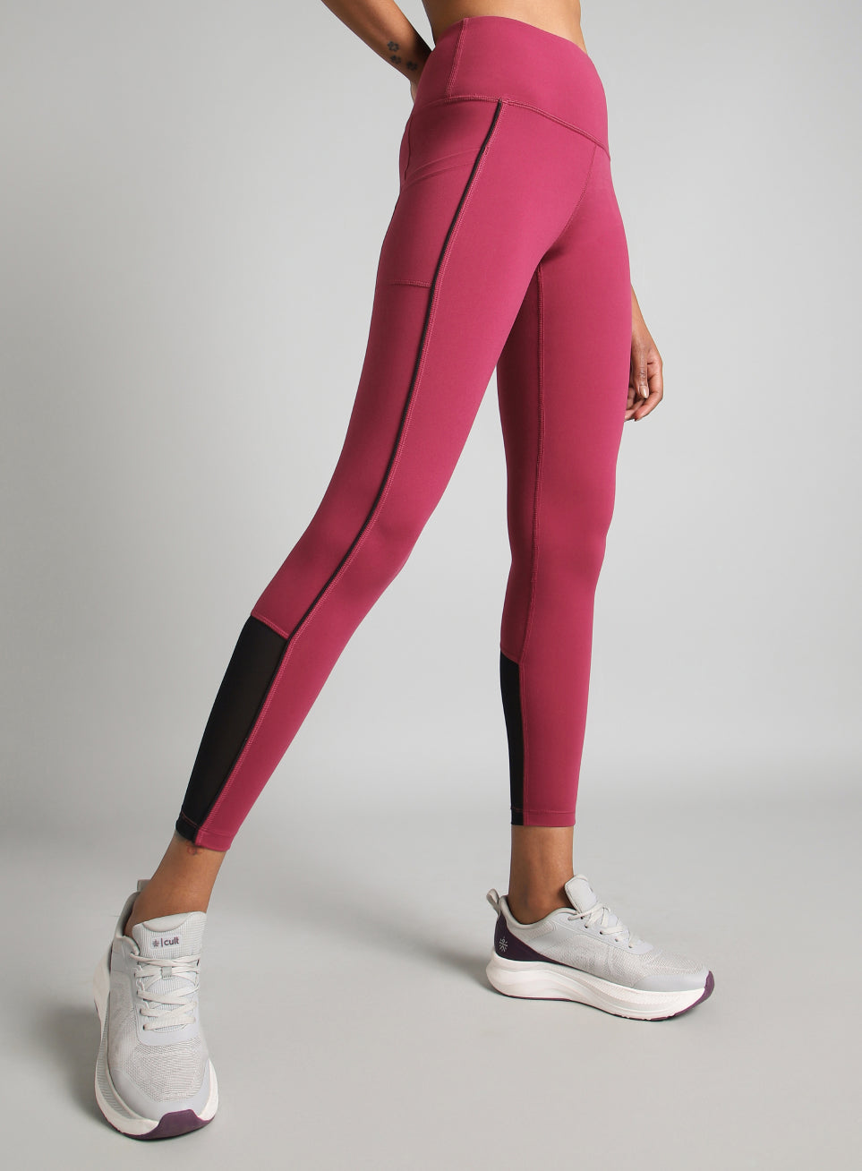 Women's Pink Pace Up Running COMFlex Tights