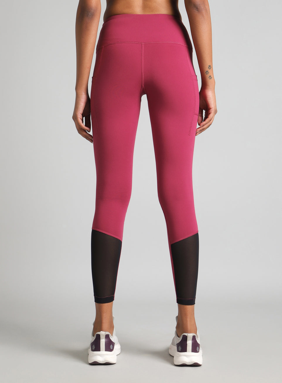Women's Pink Pace Up Running COMFlex Tights