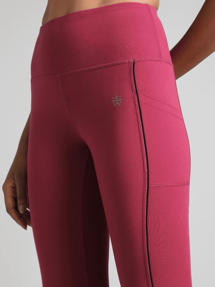 Women's Pink Pace Up Running COMFlex Tights