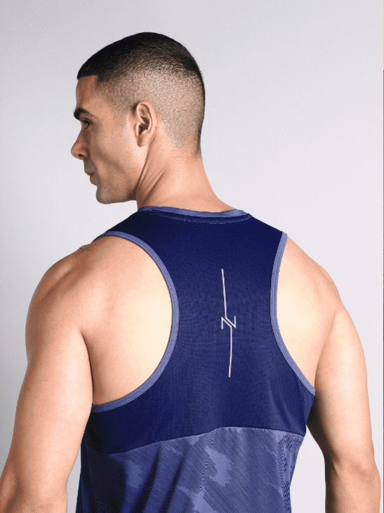 Men's Navy Urban Camo Motion Forward Running Tank