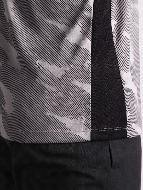 Men's Grey Urban Camo Running T-shirt
