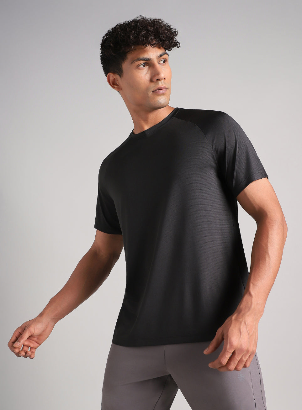 Men's Black Run Forward T-Shirt