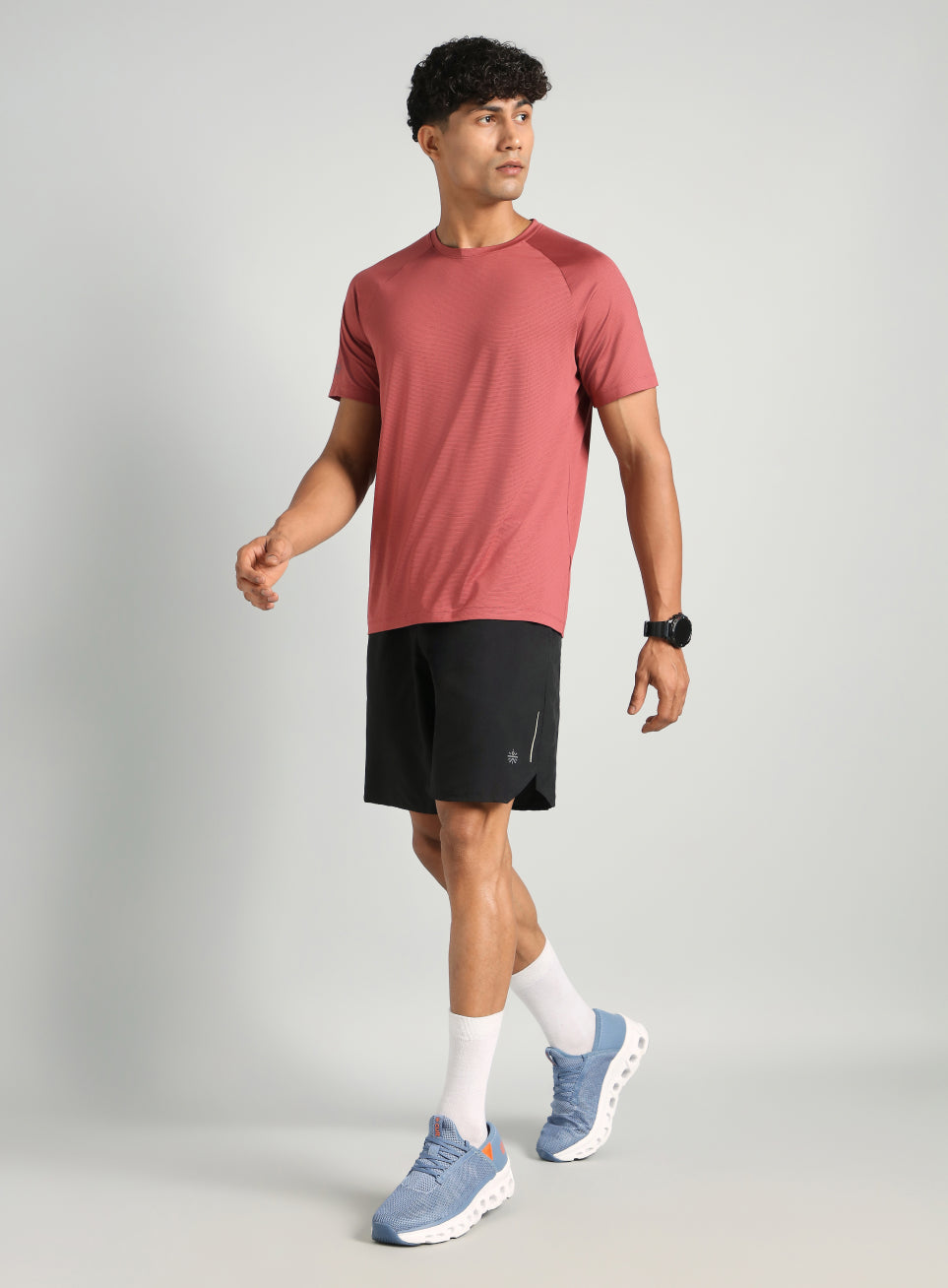 Men's Maroon Run Forward T-Shirt