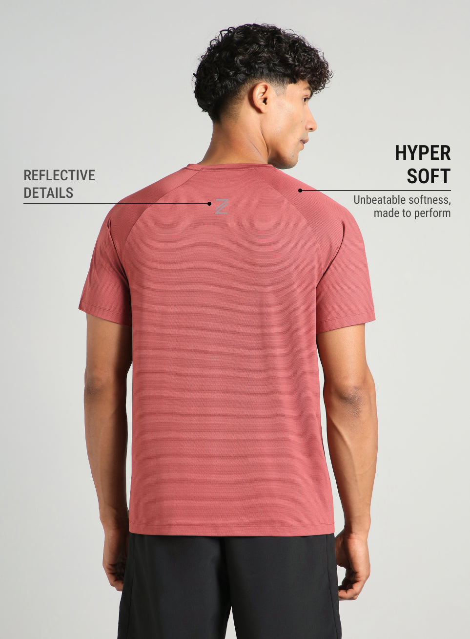 Men's Maroon Run Forward T-Shirt
