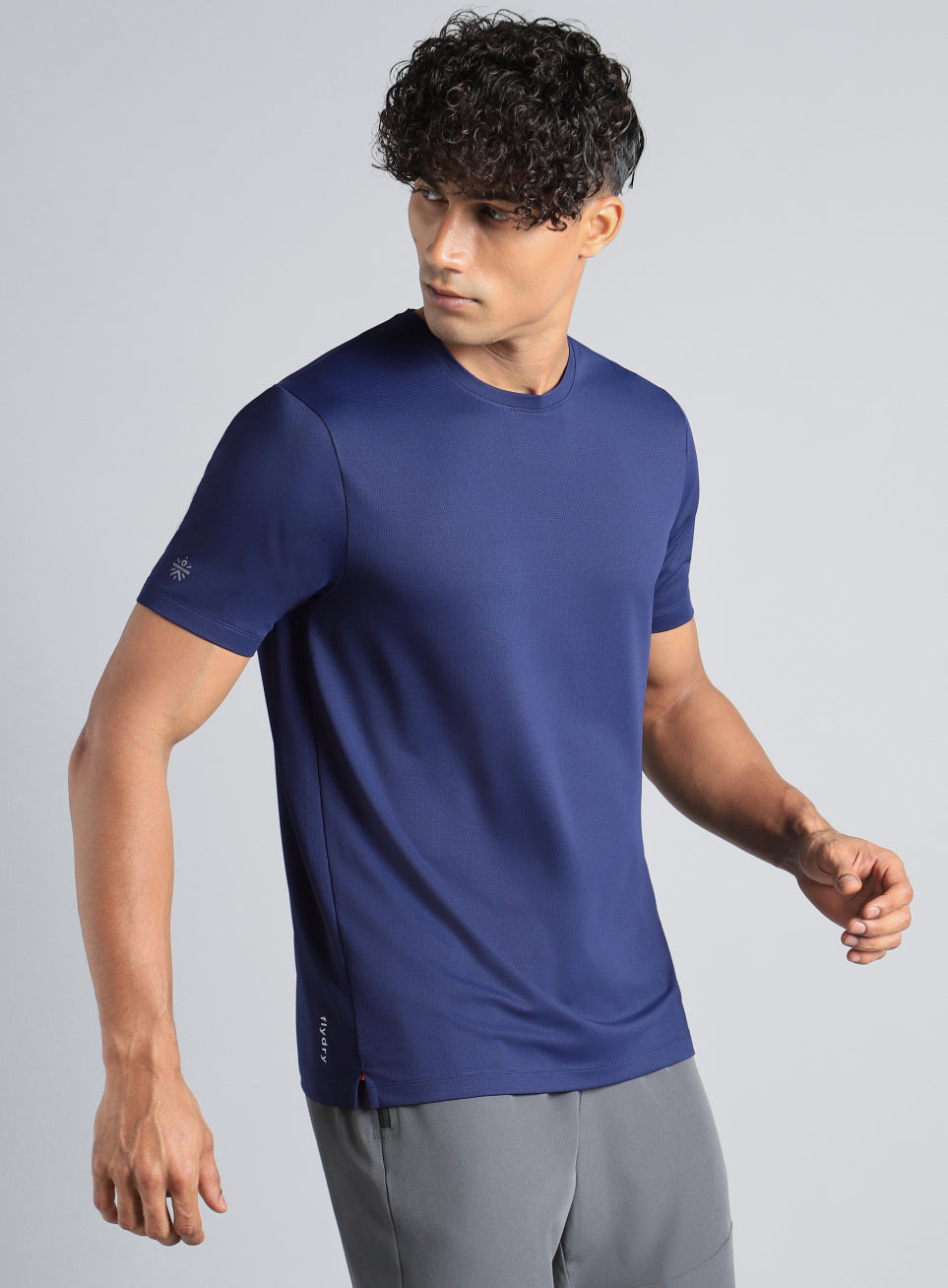 Men's Navy Chill Knit Run T-shirt