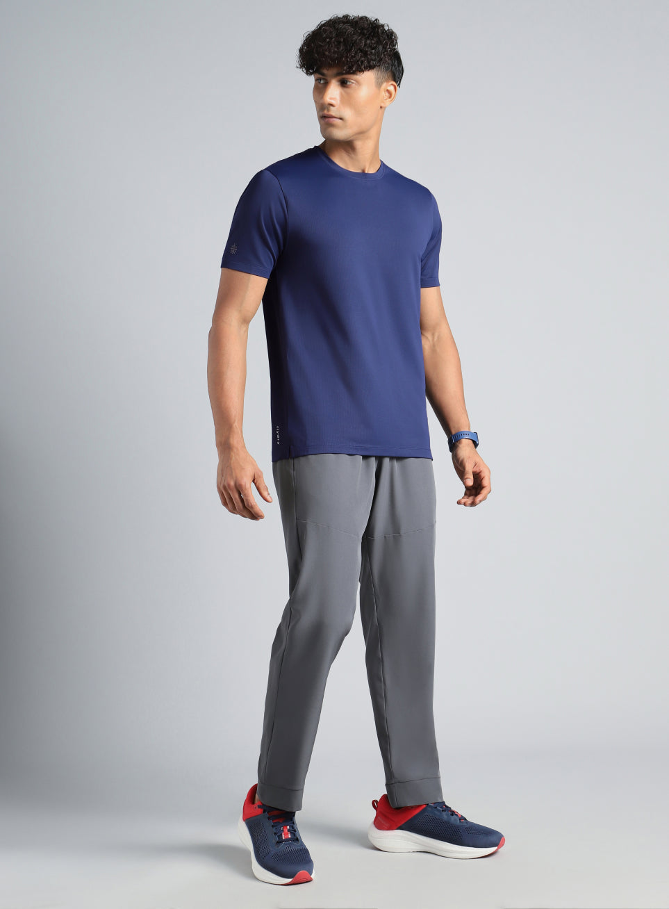 Men's Navy Chill Knit Run T-shirt