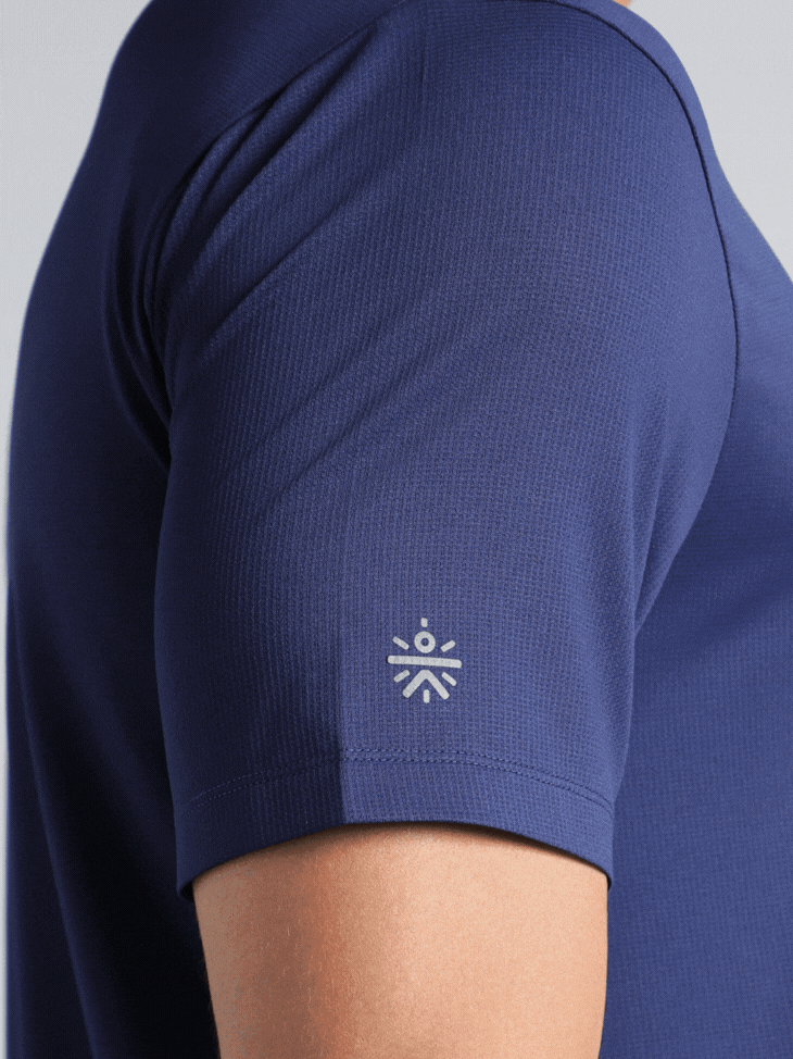 Men's Navy Chill Knit Run T-shirt