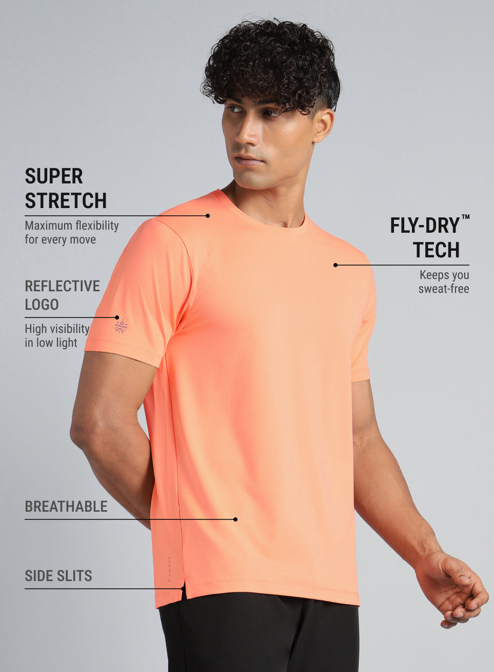 Men's Coral Chill Knit Run T-shirt