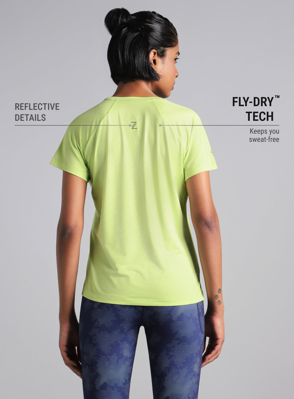 Women's Green Swift Runner Tee