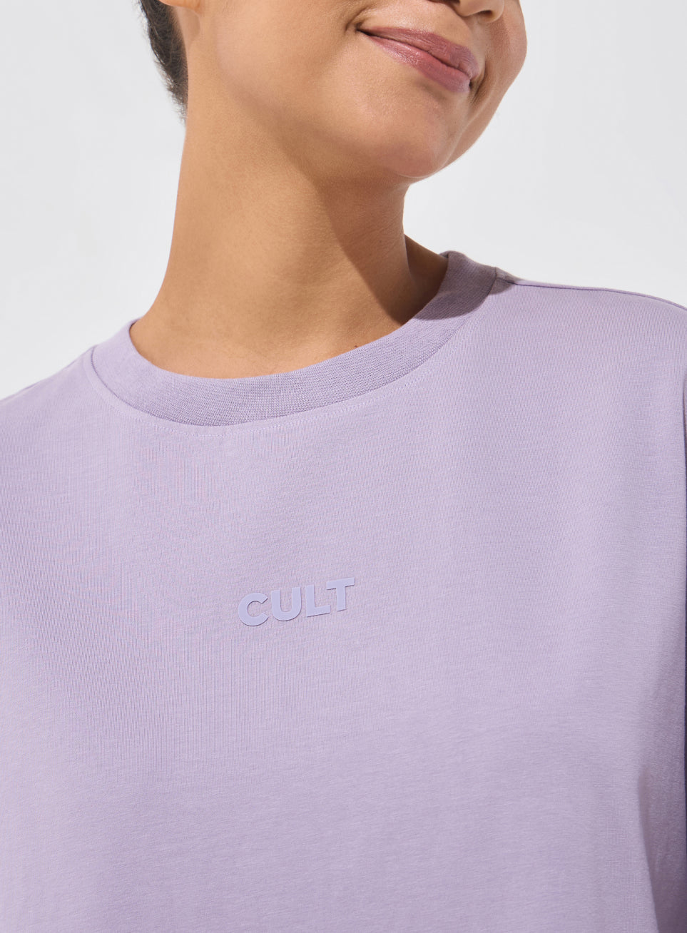 Women's Purple Soft Form Oversized T-shirt Dress
