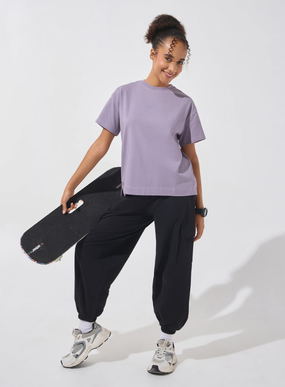 Women's Purple Soft Form Easy Fit Everyday T-shirt