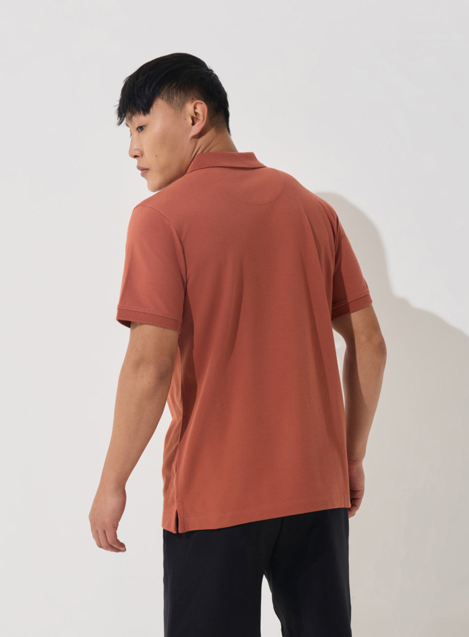 Men's Rust Soft Form Classic Polo T-shirt