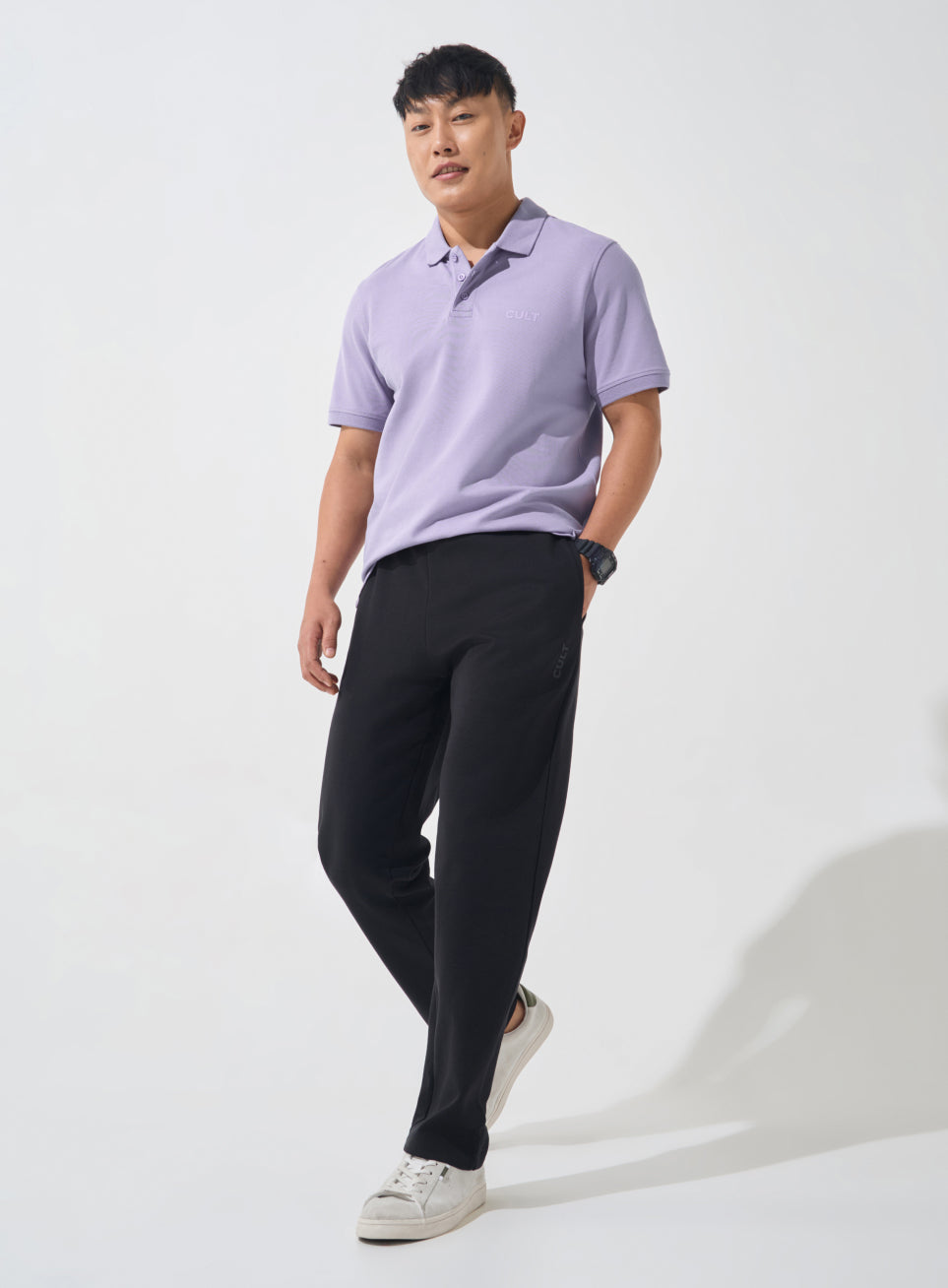 Men's Purple Soft Form Classic Polo T-shirt