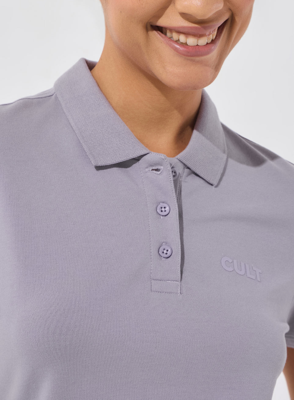 Women's Purple Soft Form Classic Polo T-shirt