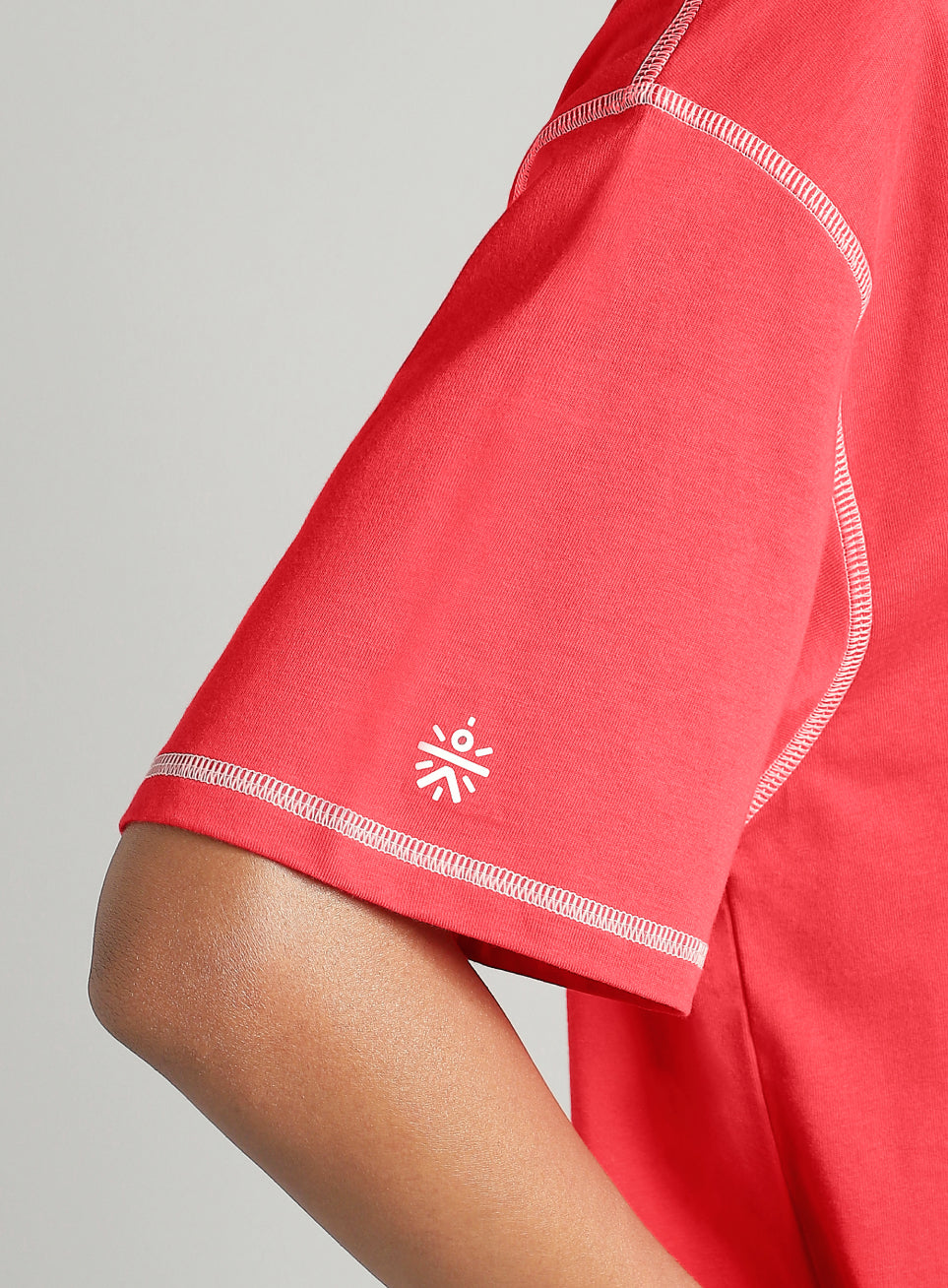 Women's Red Game On Cult Oversized Fit T-shirt