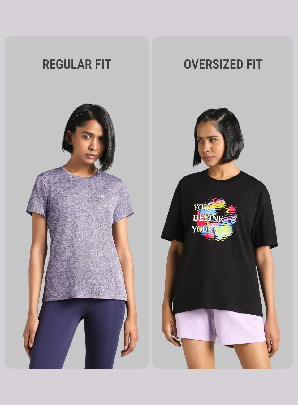 Women's Black Graphic Oversized Fit T-Shirt
