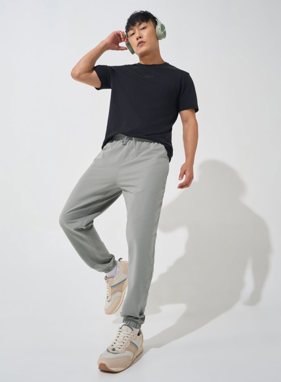 Men's Grey Soft Form Classic Joggers