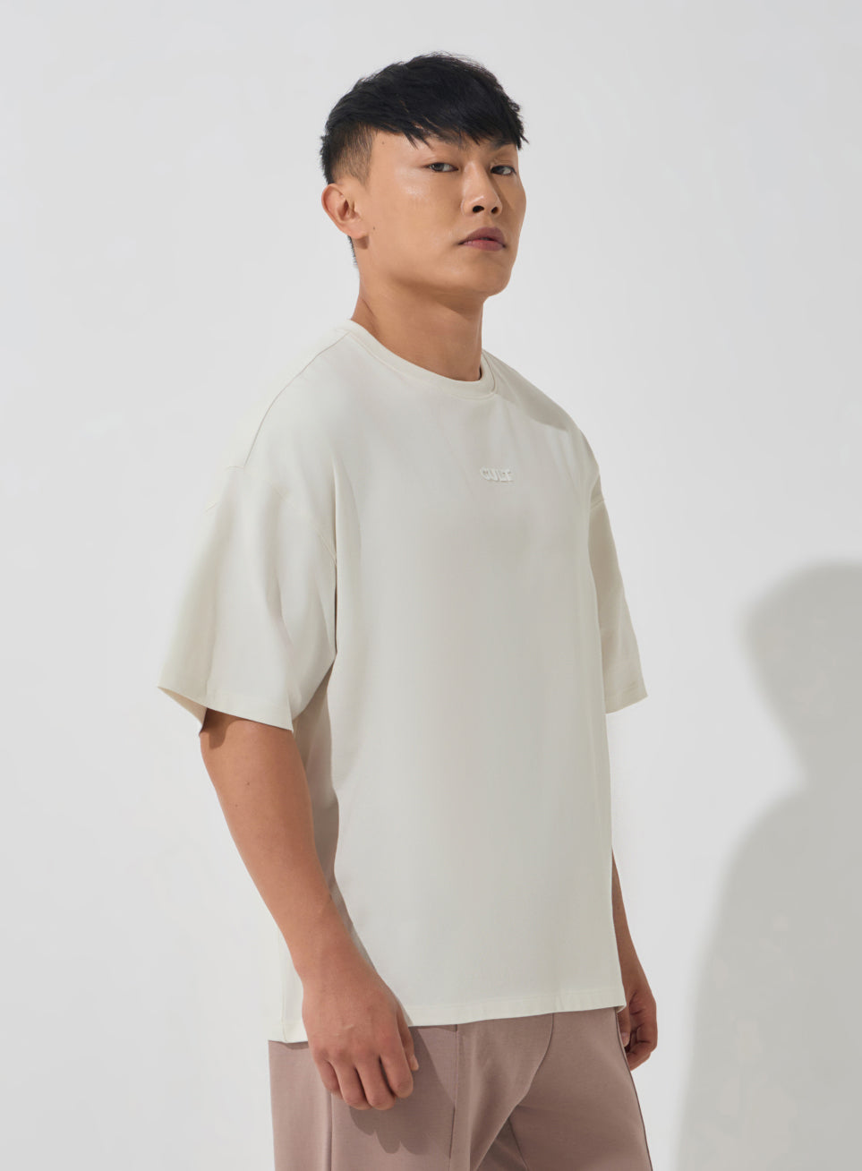 Men's Off-White Soft Form Oversized T-shirt