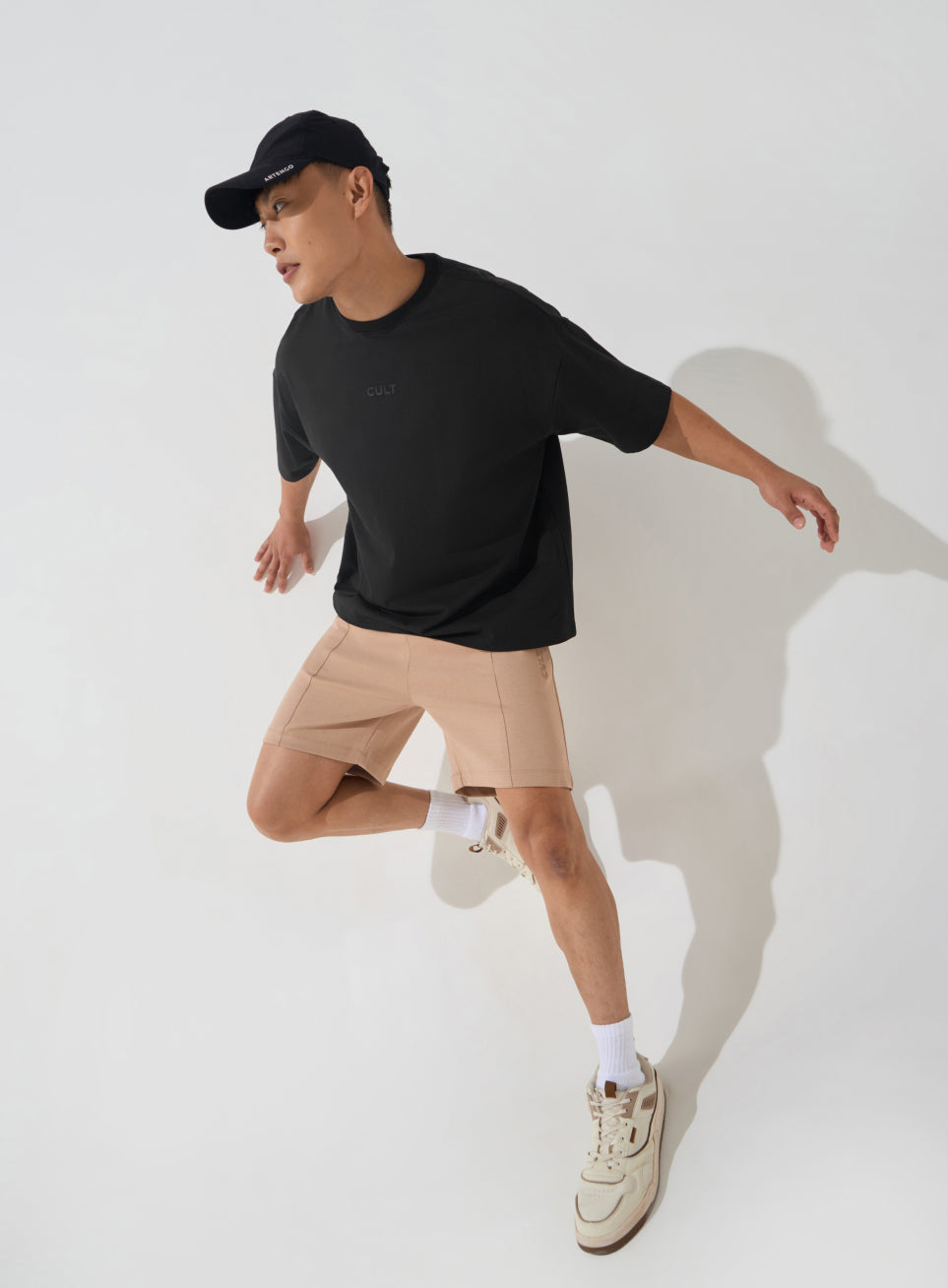 Men's Black Soft Form Oversized T-shirt