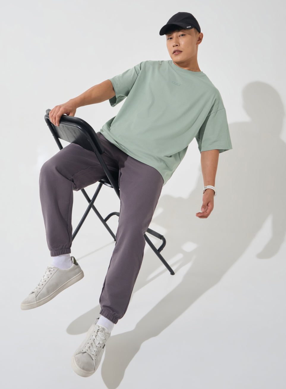 Men's Olive Soft Form Oversized T-shirt