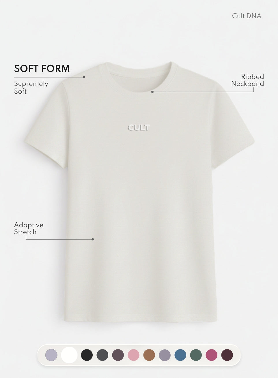 Women's Off-White Soft Form Classic T-shirt