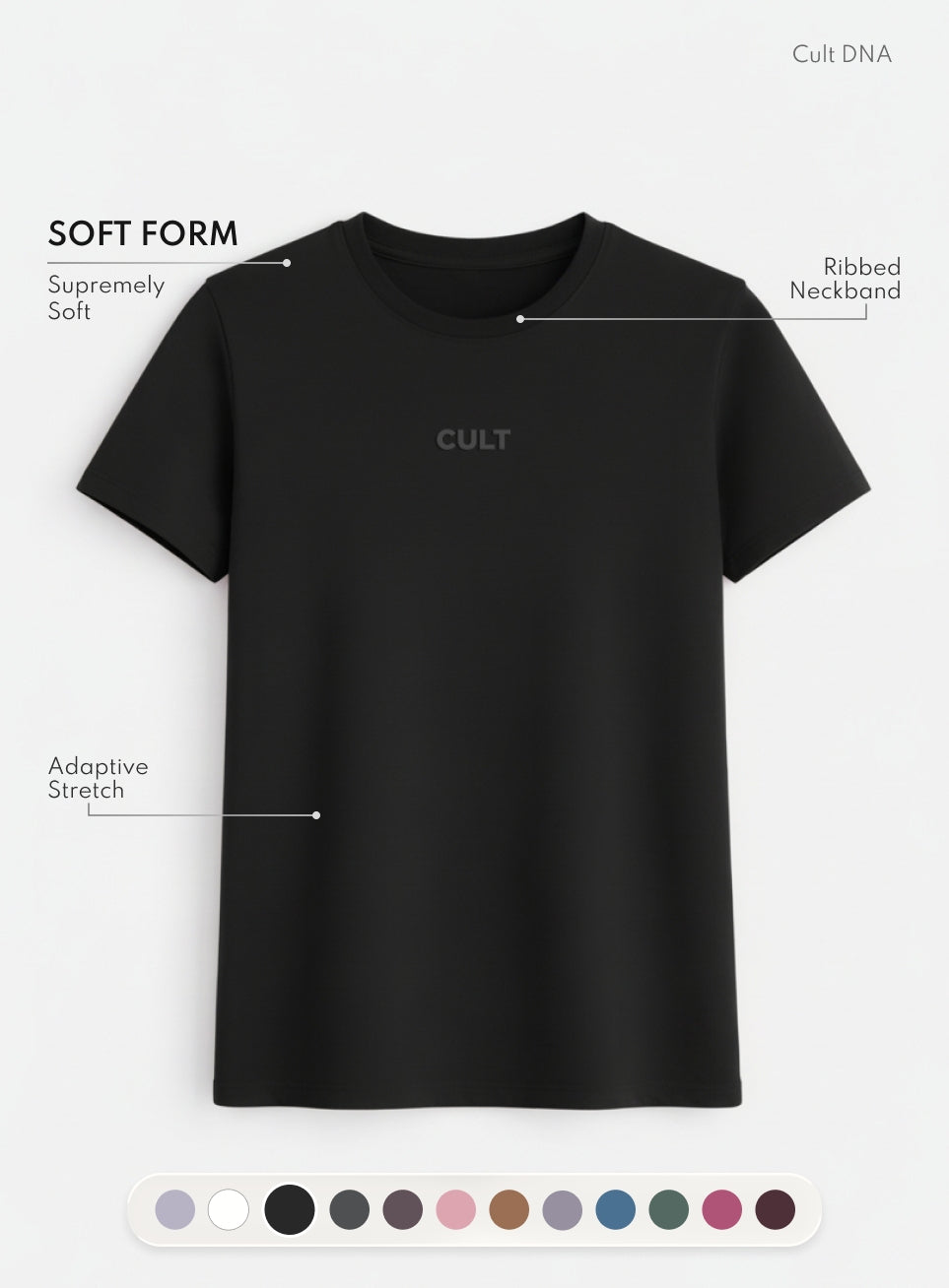 Women's Black Soft Form Classic T-shirt