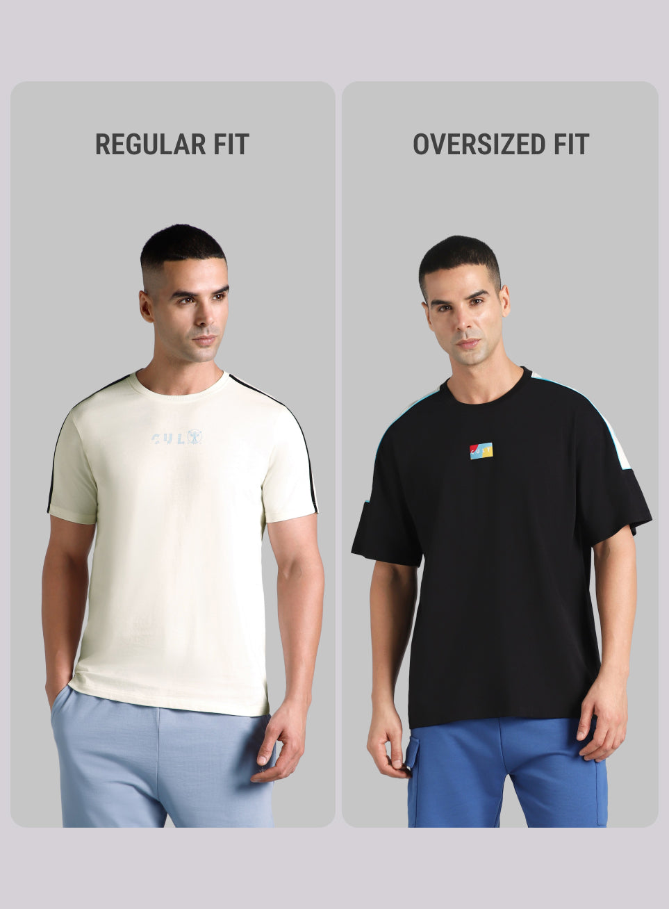 Men's Neon Black Fun and Play Sporty Oversized Fit T-shirt