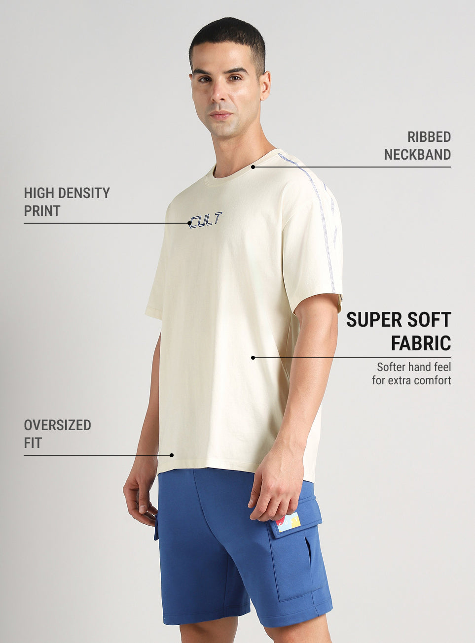 Men's Off White Built Different Oversized Fit T-shirt