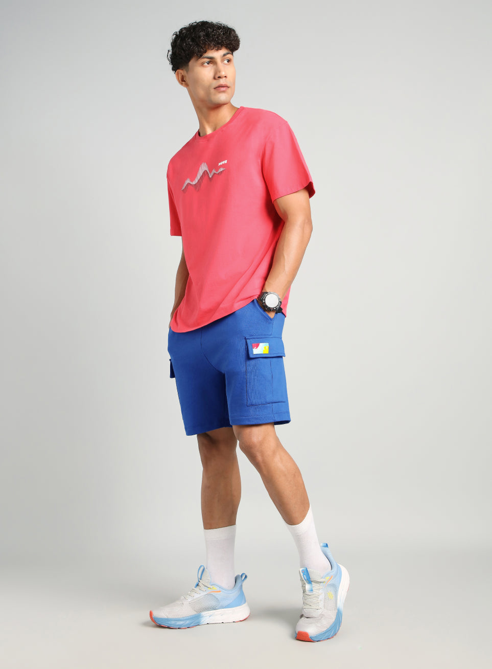 Men's Blue Utility Classic Shorts