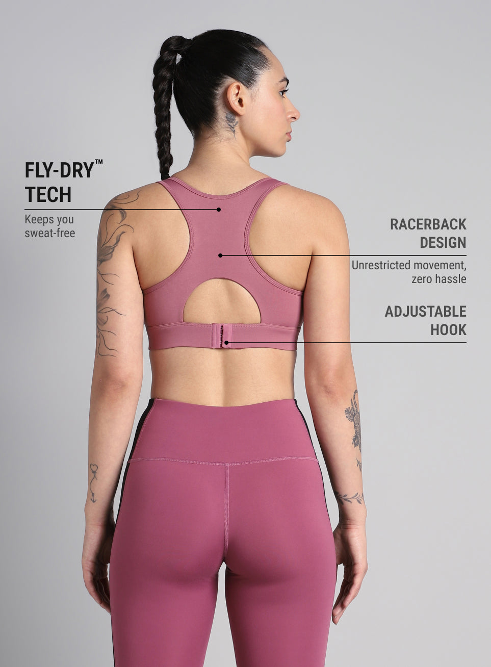 Women's Cult Pink Racerback Hook Bra