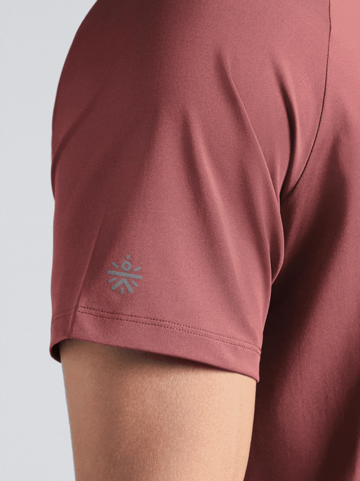 Men's Maroon Pro Run Athlete T-shirt