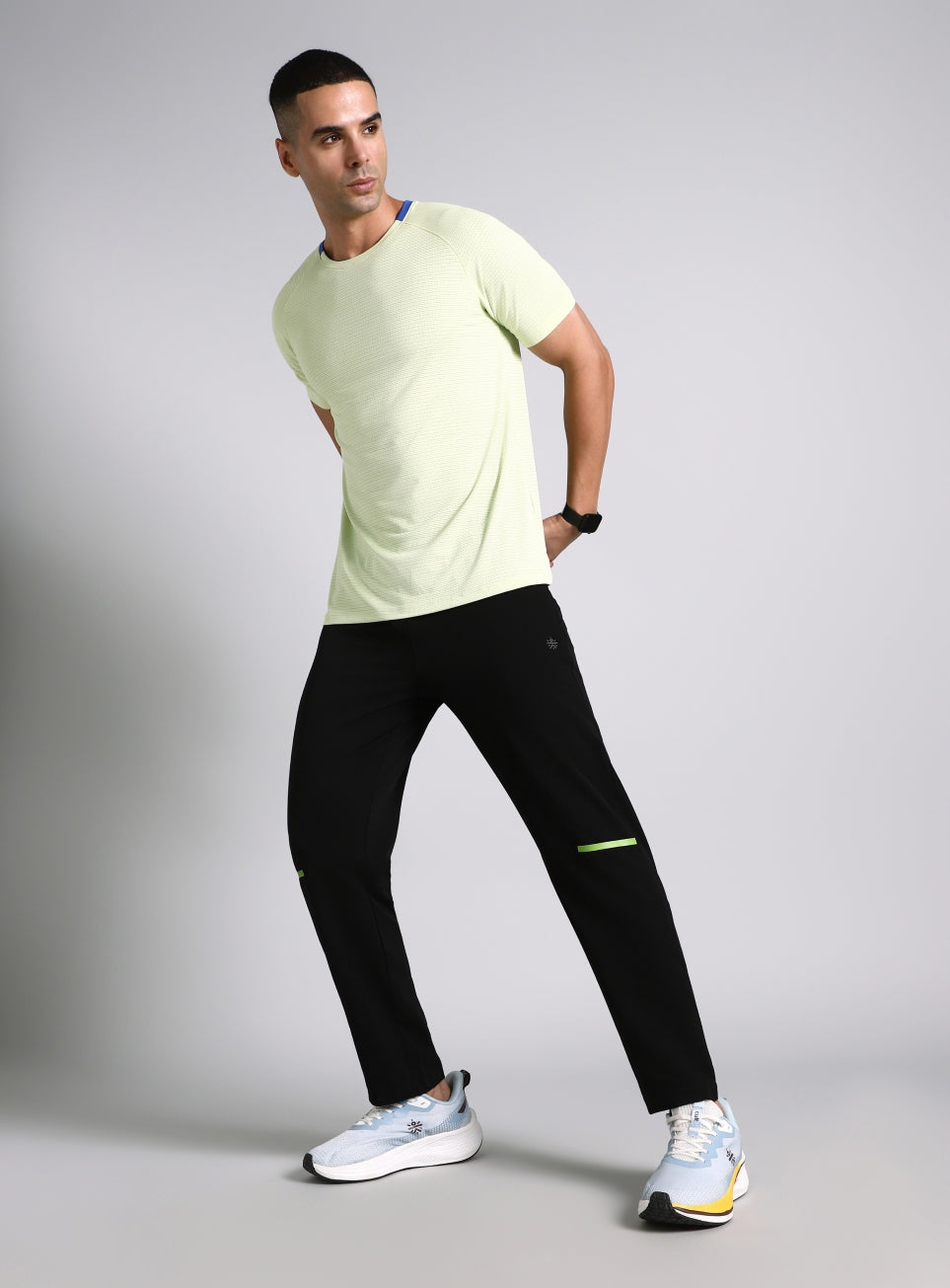 Men's Black High Impact Running Trackpants