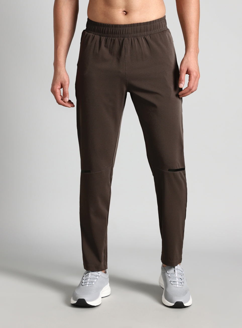 Men's Brown High Impact Running Trackpants