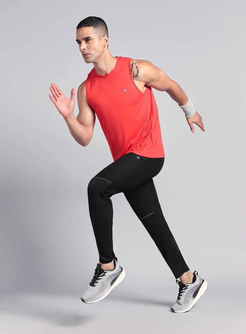 Men's After Black Dark Running Trackpants