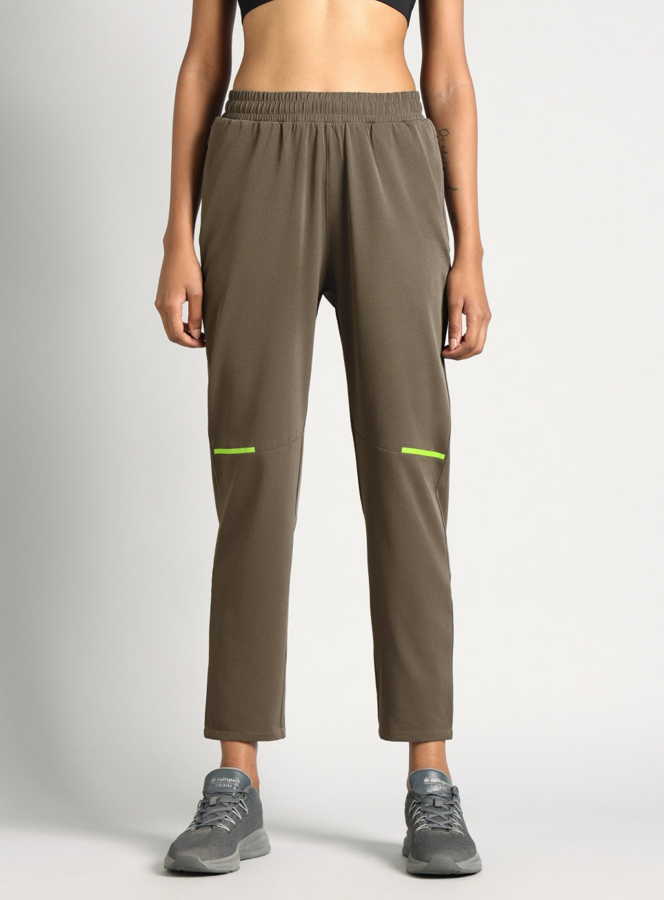 Women's Grey Pace Pro Running Trackpants