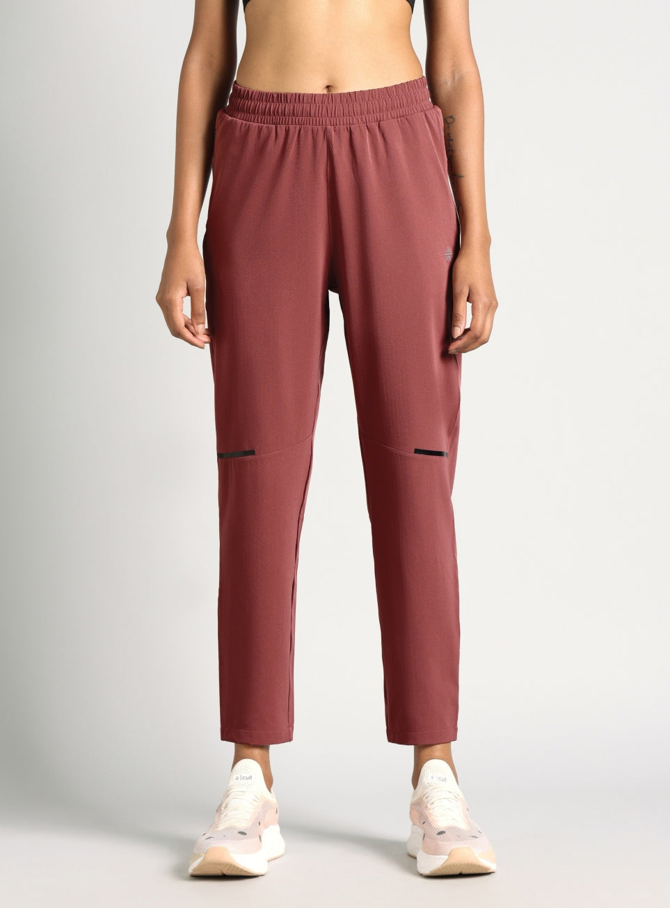 Women's Brown Pace Pro Running Trackpants