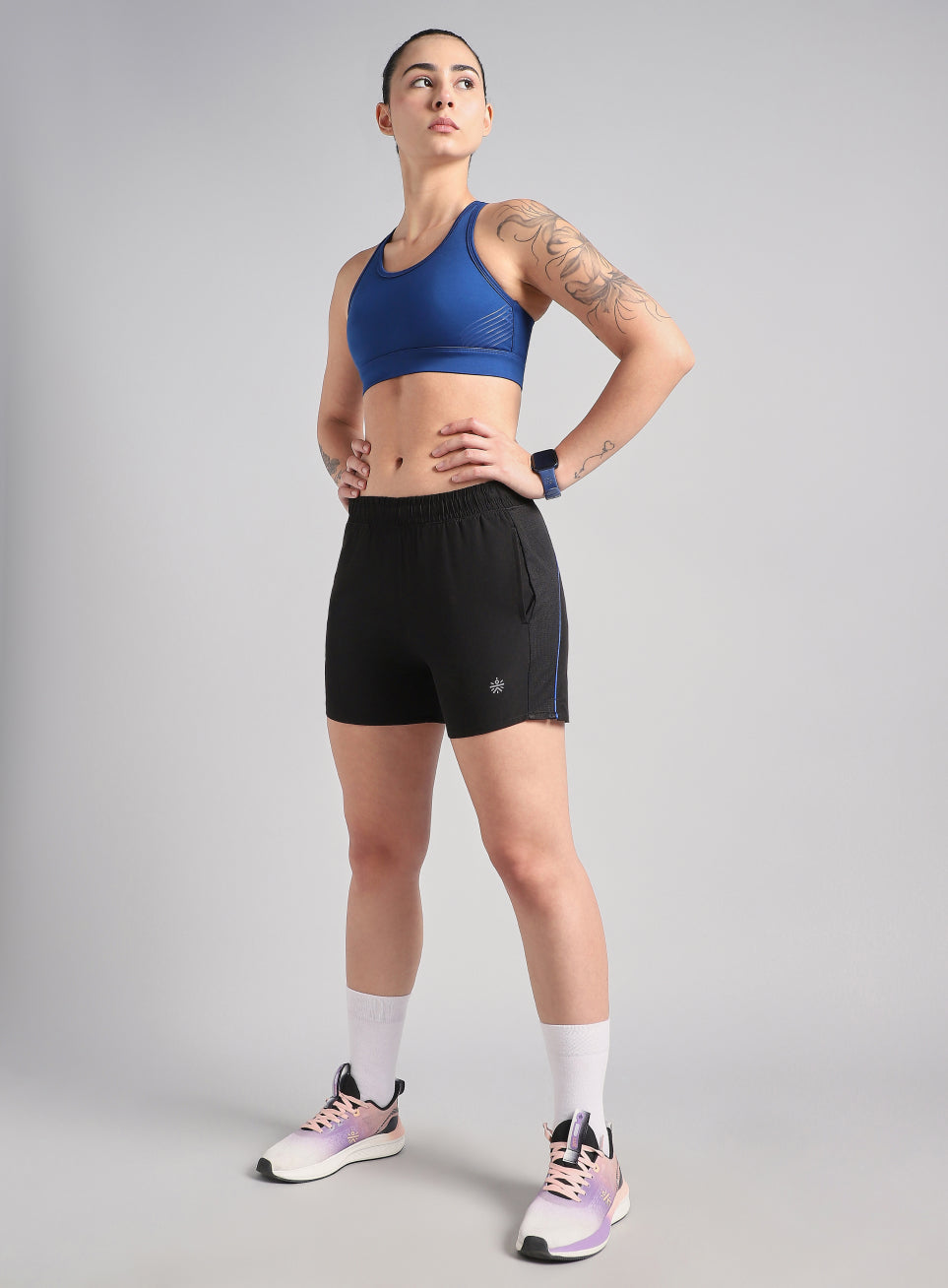 Women's Black In Motion Run Shorts