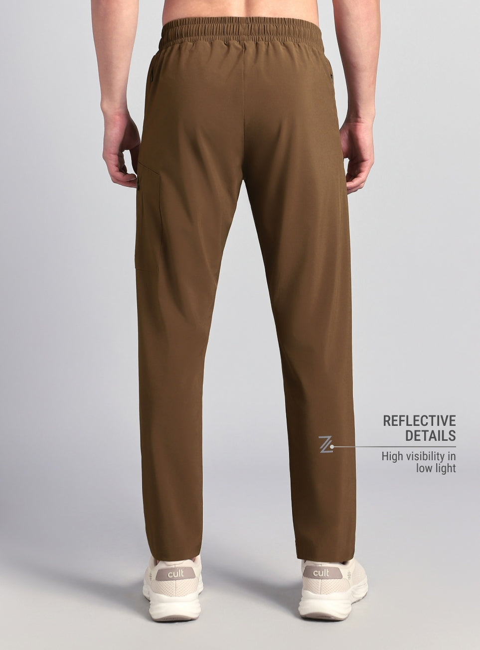 Men's Brown Pro Movement Runner's Trackpants