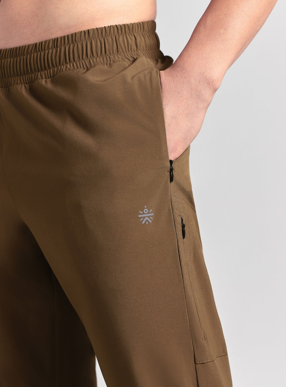 Men's Brown Pro Movement Runner's Trackpants